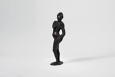 Female nude with draperies over the left shoulder