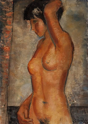Standing nude