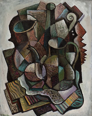 Portrait of Henk Munnik: Composition, Verso: Self portrait