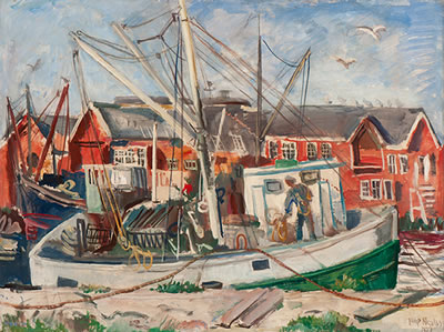 Fishing boats in the harbour