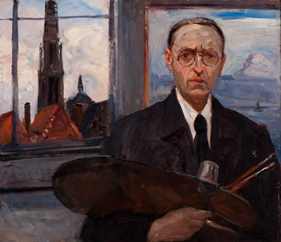 Portrait of Richard Baseleer: Self-portrait