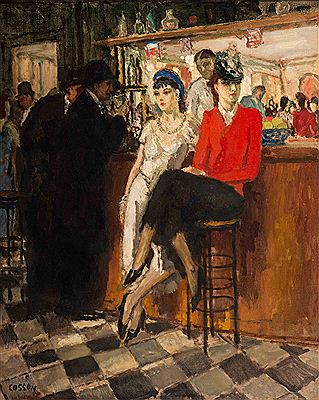 Elegantes au bar à la recherche d'un beau by Jean Louis Marcel Cosson - Auction record, sale price, and art valuation. Compare with similar artists and explore comparable artworks.