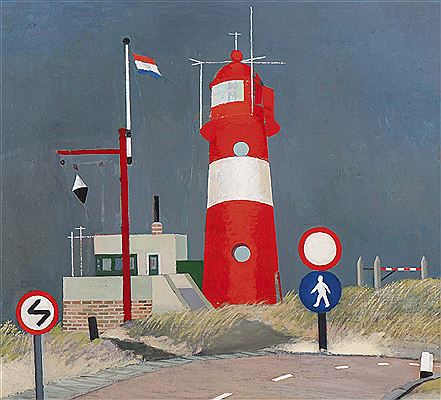 Vuurtoren by Josna Jos Michiel Van Den Berg - Auction record, sale price, and art valuation. Compare with similar artists and explore comparable artworks.