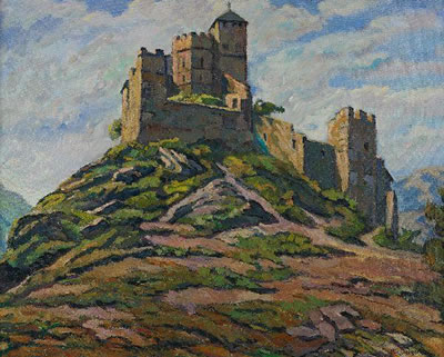 "Sion - Cathédrale de Valère", 1951.