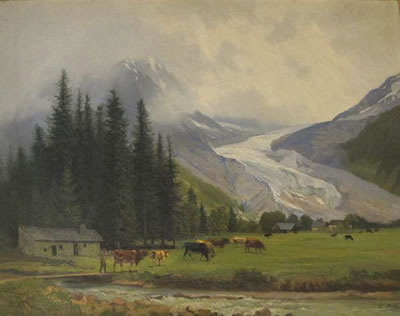 Alpage au pied d'un glacier by Edouard Metton - Auction record, sale price, and art valuation. Compare with similar artists and explore comparable artworks.