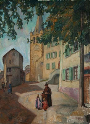 Sample artwork by Albert Jacques Muret (1874 - 1955), known for painting - View similar artists and auction records