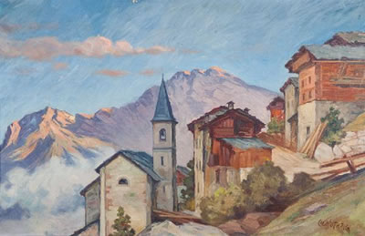 Vue d'Isérables, Valais by Charles Wuthrich - Auction record, sale price, and art valuation. Compare with similar artists and explore comparable artworks.