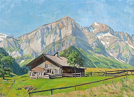 Les Dents Blanches à Champéry by Edouard Kaiser - Auction record, sale price, and art valuation. Compare with similar artists and explore comparable artworks.