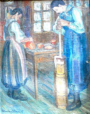 Les batteuses de beurre by Valentine Metein-Gilliard - Auction record, sale price, and art valuation. Compare with similar artists and explore comparable artworks.