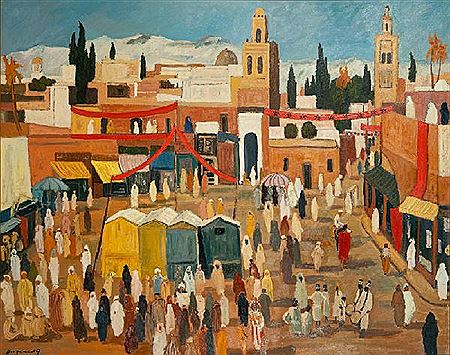 Place Médina Maroc by Georges Borgeaud - Auction record, sale price, and art valuation. Compare with similar artists and explore comparable artworks.