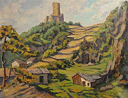 Tour de la Bâtiaz / rue de la Bâtiaz, 1958