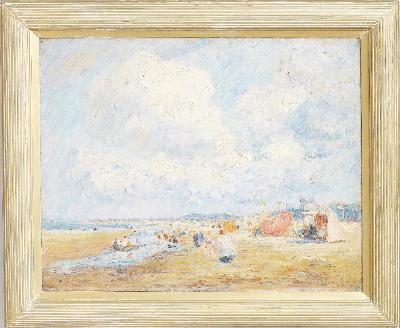 Scene of a summer day at the beach