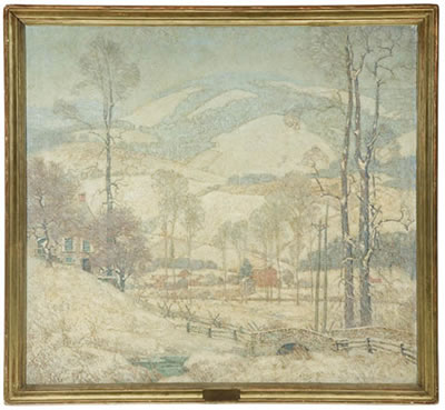 Sample artwork by Arthur Meltzer (1893 - 1989), known for landscape, marine, figure easel and mural painting - View similar artists and auction records