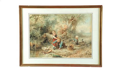 Children with Geese and Ducks