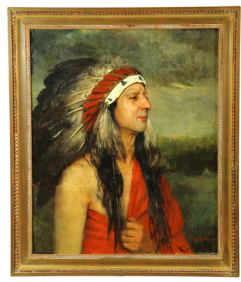 PORTRAIT OF AN AMERICAN INDIAN