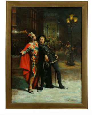 SORTANT DU BAL MASQUE by John Ward Dunsmore - Auction record, sale price, and art valuation. Compare with similar artists and explore comparable artworks.