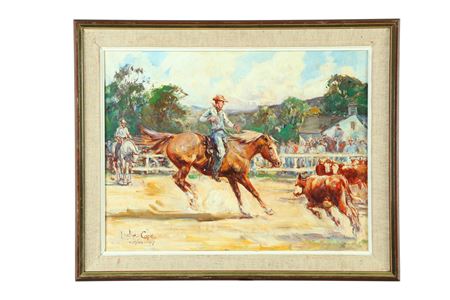 CALF ROPING AT THE ZANESVILLE FAIR