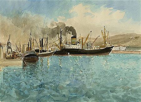 Mittelmeerhafen by Willi Koch - Auction record, sale price, and art valuation. Compare with similar artists and explore comparable artworks.
