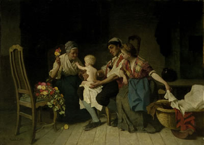 Sample artwork by Max Michael (1823 - 1891), known for painting, genre, portrait - View similar artists and auction records