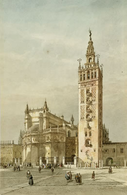 Die Kathedrale von Sevilla mit der Giralda