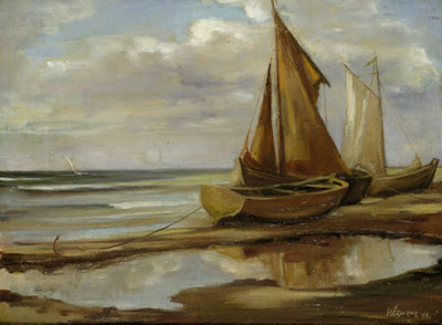 Boote am Strand