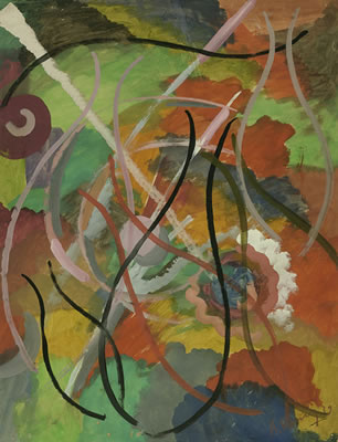 Sample artwork by Albert Hennig (1907 - 1998), known for bauhaus style painting - View similar artists and auction records
