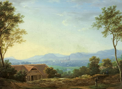Ansicht der Stadt Kassel von der Unterneustadt