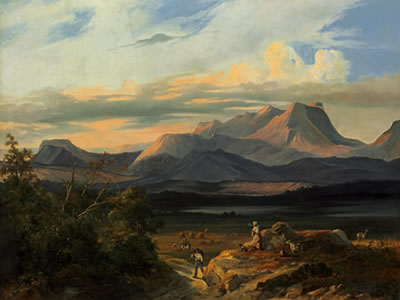 Pyrenäenlandschaft mit heimkehrendem Bauer by Charles Renoux - Auction record, sale price, and art valuation. Compare with similar artists and explore comparable artworks.
