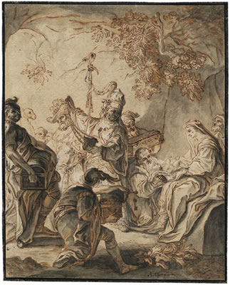 Sample artwork by Johann Evangelist Holzer (1709 - 1740), known for painting, frescoes, altarpieces - View similar artists and auction records