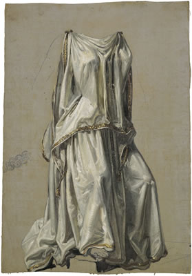 Studie eines weißen Peplos mit Goldbordüre by Hermann August Theodor Tunica - Auction record, sale price, and art valuation. Compare with similar artists and explore comparable artworks.