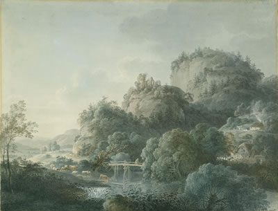 Ansicht von Oybin bei Zittau