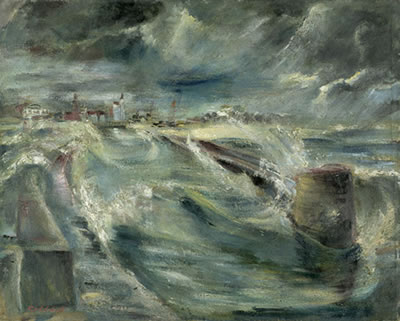 Aufgewühltes Meer by Wilhelm Kohlhoff - Auction record, sale price, and art valuation. Compare with similar artists and explore comparable artworks.