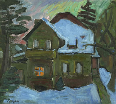 Haus im Schnee by Otto Freytag - Auction record, sale price, and art valuation. Compare with similar artists and explore comparable artworks.
