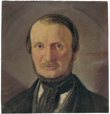 Portrait of Ditlev Conrad Blunck: Self-Portrait.