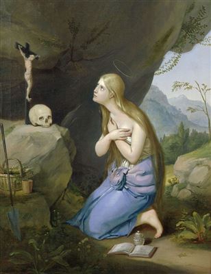 The Penitent Mary Magdalene in a cave