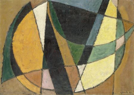Abstraction No. 98 by Kurt Scheele - Auction record, sale price, and art valuation. Compare with similar artists and explore comparable artworks.