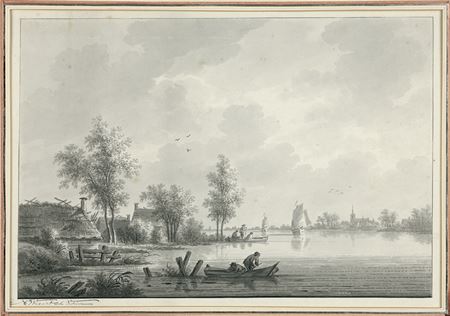Dorf Lexmond an der Lek.