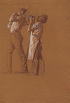 Zwei Maurer bei der Arbeit. by Otto Greiner - Auction record, sale price, and art valuation. Compare with similar artists and explore comparable artworks.