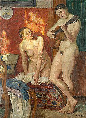 Mädchen mit Laute by Fritz Stotz - Auction record, sale price, and art valuation. Compare with similar artists and explore comparable artworks.