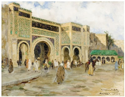 Bab el Mansour by Micheline Cannaut-Utz - Auction record, sale price, and art valuation. Compare with similar artists and explore comparable artworks.