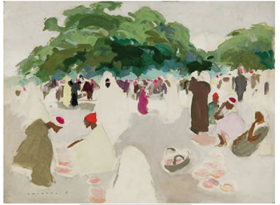 Marché aux pains, Tanger by Horace Cristol - Auction record, sale price, and art valuation. Compare with similar artists and explore comparable artworks.