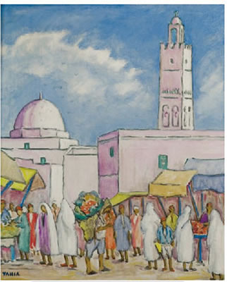 Sample artwork by Yahia Turki (1903 - 1969), known for painting - View similar artists and auction records