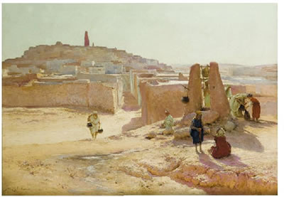 Le puits à Ghardaïa by Albert-Gabriel Rigolot - Auction record, sale price, and art valuation. Compare with similar artists and explore comparable artworks.