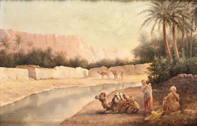 La halte au bord de l'Oued