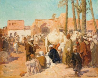 Scène de Marché, Maroc