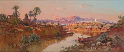 L'Oued M'Sila (Bou Saada) by Maxime Noire - Auction record, sale price, and art valuation. Compare with similar artists and explore comparable artworks.