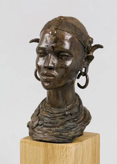 Buste de femme Samburu, Vallée du Rift, Kenya