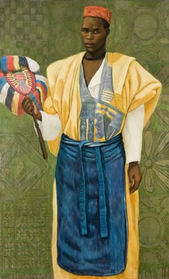 Chef africain au boubou jaune
