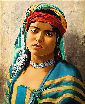 Jeune marocaine Ecole espagnole