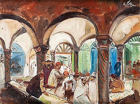 Sample artwork by Eliane de la Villeon (1910 - 1969), known for painting - View similar artists and auction records